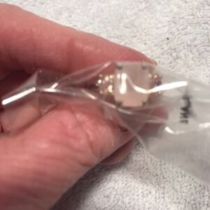 Avon Sterling Silver Genuine Rose Quartz and CZ Ring - Size 8 per ring sizer